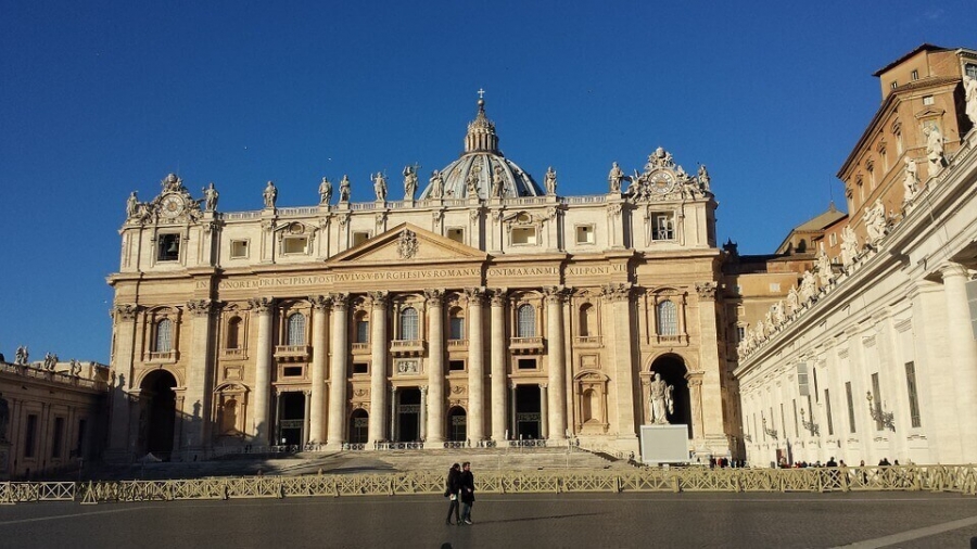 St. Peter�s Basilica, Vatican City State, Rome, Italy.