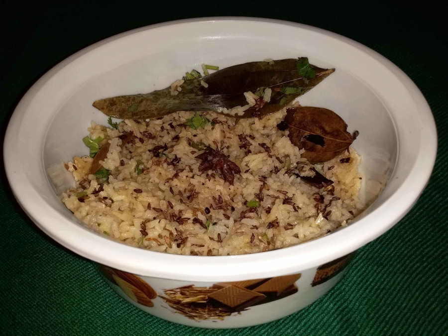Jeera Rice - The Final Dish.